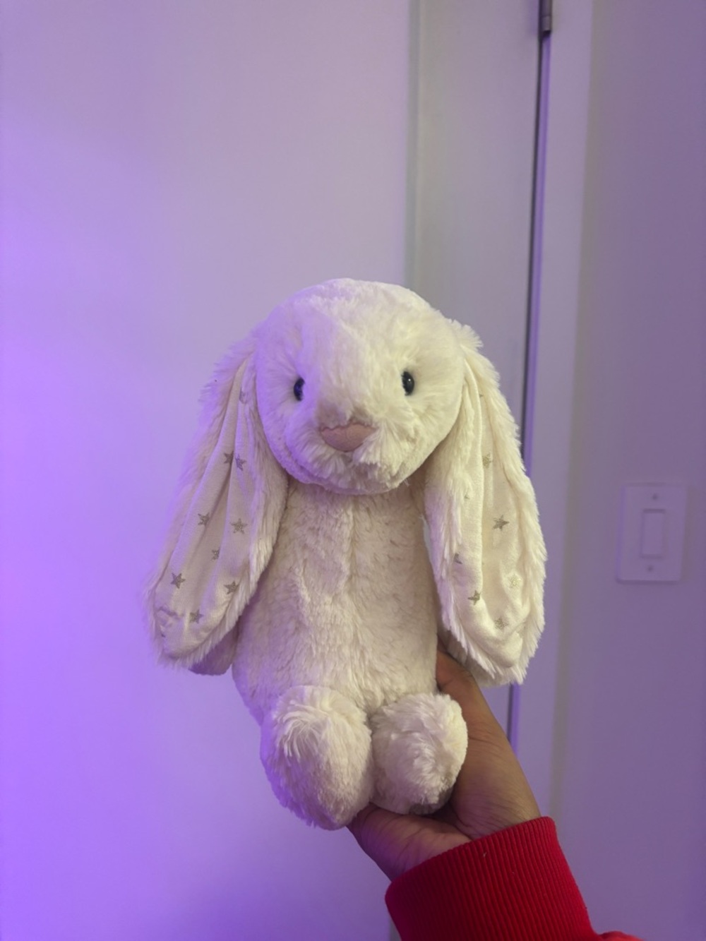 Jellycat Bashful Twinkle White Plush Bunny Medium